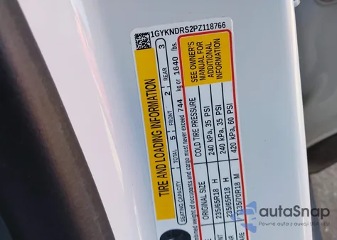 2023 Cadillac Xt5 Awd Premium Luxury из США, поврежденный, VIN 1GYKNDRS2PZ118766